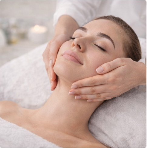 Klassieke gezichtsmassage